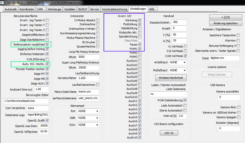 EdingCNC settings screen2